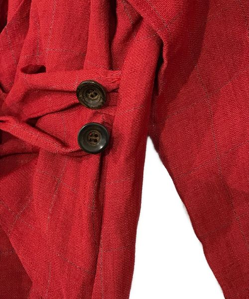 muller of yoshiokubo（ミュラーオブヨシオクボ）muller of yoshiokubo (ミュラーオブヨシオクボ) ワンピース レッド サイズ:SIZE 38 未使用品の古着・服飾アイテム