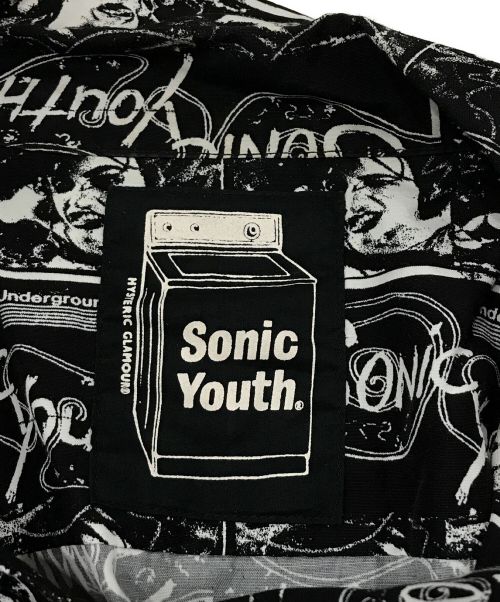 Hysteric Glamour（ヒステリックグラマー）Hysteric Glamour (ヒステリックグラマー) SY/UG PATTERN柄 オープンカラーシャツ ブラック サイズ:SIZE　Sの古着・服飾アイテム