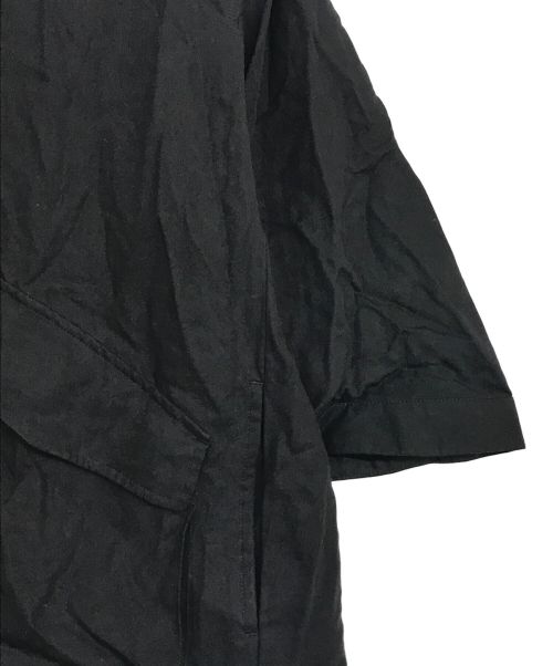 MAISON SPECIAL（メゾンスペシャル）MAISON SPECIAL (メゾンスペシャル) コンパクトテンセルツイルプライムオーバーショートスリーブブルゾン ブラック サイズ:SIZE Mの古着・服飾アイテム