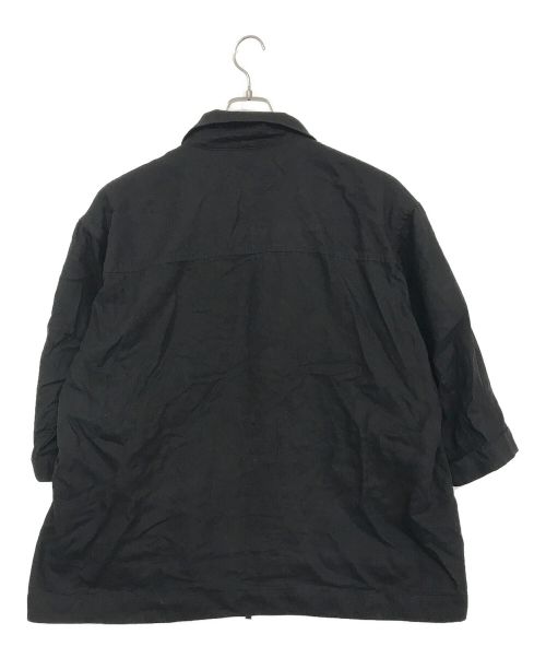 MAISON SPECIAL（メゾンスペシャル）MAISON SPECIAL (メゾンスペシャル) コンパクトテンセルツイルプライムオーバーショートスリーブブルゾン ブラック サイズ:SIZE Mの古着・服飾アイテム