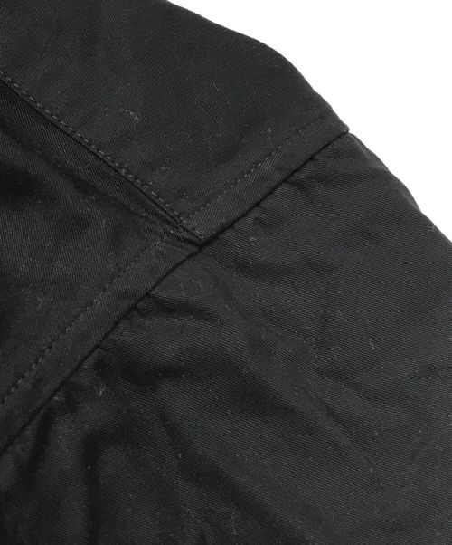 MAISON SPECIAL（メゾンスペシャル）MAISON SPECIAL (メゾンスペシャル) コンパクトテンセルツイルプライムオーバーショートスリーブブルゾン ブラック サイズ:SIZE Mの古着・服飾アイテム