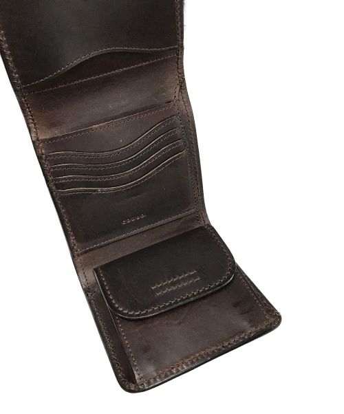 corbo（コルボ）corbo (コルボ) イタリアン オイルレザーLibro - 三ツ折財布（小） ブラウンの古着・服飾アイテム