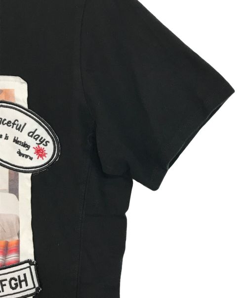 1PIU1UGUALE3 RELAX（ウノピゥウノウグァーレトレ リラックス）1piu1uguale3 relax (ウノピゥウノウグァーレトレ リラックス) 半袖カットソー ブラック サイズ:SIZE　Lの古着・服飾アイテム