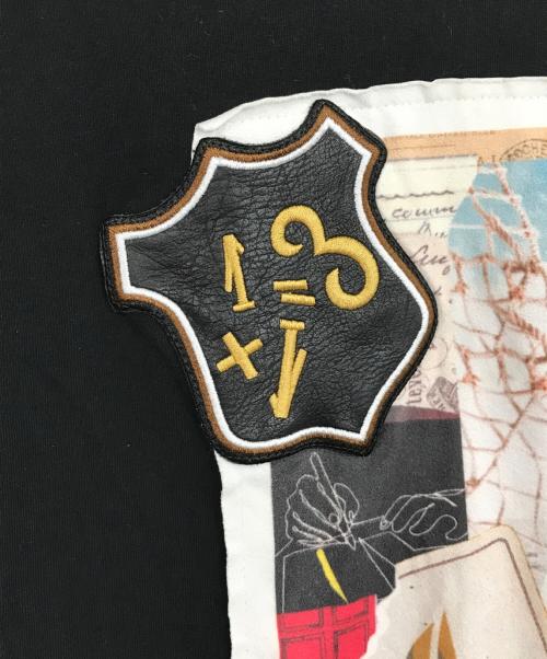 1PIU1UGUALE3 RELAX（ウノピゥウノウグァーレトレ リラックス）1piu1uguale3 relax (ウノピゥウノウグァーレトレ リラックス) 半袖カットソー ブラック サイズ:SIZE　Lの古着・服飾アイテム