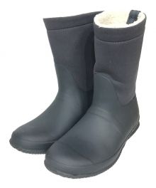 HUNTER（ハンター）の古着「オリジナルロールトップシェルパブーツ」｜ネイビー