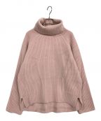 anuansアニュアンス）の古着「ウールカシミヤラグランタートルニットプルオーバー」｜ピンク