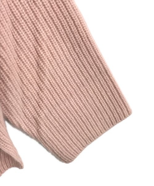 anuans（アニュアンス）anuans (アニュアンス) ウールカシミヤラグランタートルニットプルオーバー ピンク サイズ:Fの古着・服飾アイテム