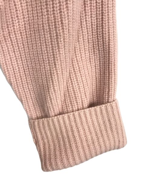 anuans（アニュアンス）anuans (アニュアンス) ウールカシミヤラグランタートルニットプルオーバー ピンク サイズ:Fの古着・服飾アイテム