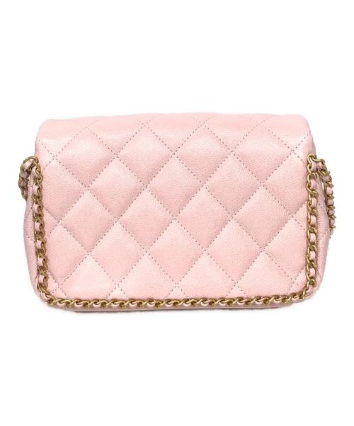 CHANEL（シャネル）CHANEL (シャネル) マトラッセキャビアスキンチェーンショルダーバッグ ピンクの古着・服飾アイテム