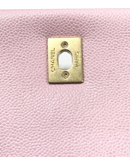 CHANEL（シャネル）CHANEL (シャネル) マトラッセキャビアスキンチェーンショルダーバッグ ピンクの古着・服飾アイテム