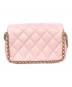 CHANEL (シャネル) マトラッセキャビアスキンチェーンショルダーバッグ ピンク：565000円