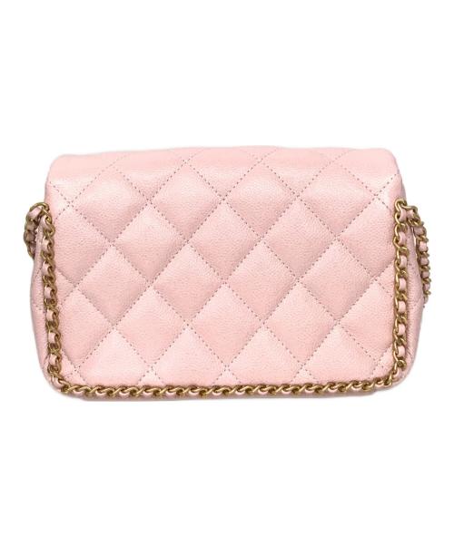 CHANEL（シャネル）CHANEL (シャネル) マトラッセキャビアスキンチェーンショルダーバッグ ピンクの古着・服飾アイテム