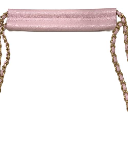CHANEL（シャネル）CHANEL (シャネル) マトラッセキャビアスキンチェーンショルダーバッグ ピンクの古着・服飾アイテム