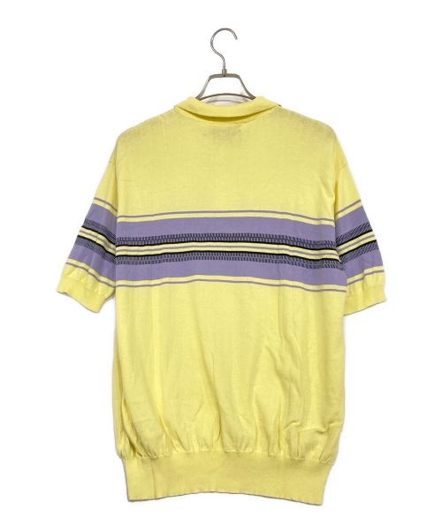MSGM（エムエスジーエム）MSGM (エムエスジーエム) ニットポロシャツ イエロー サイズ:Mの古着・服飾アイテム