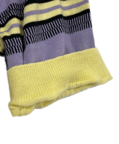 MSGM（エムエスジーエム）MSGM (エムエスジーエム) ニットポロシャツ イエロー サイズ:Mの古着・服飾アイテム