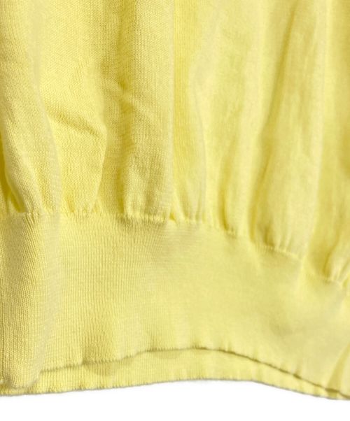 MSGM（エムエスジーエム）MSGM (エムエスジーエム) ニットポロシャツ イエロー サイズ:Mの古着・服飾アイテム