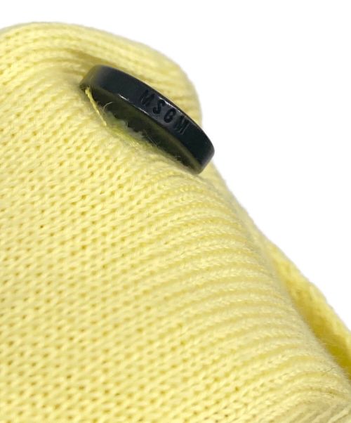 MSGM（エムエスジーエム）MSGM (エムエスジーエム) ニットポロシャツ イエロー サイズ:Mの古着・服飾アイテム