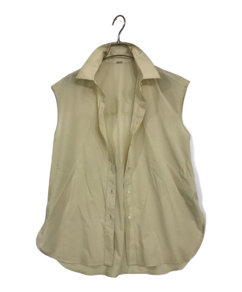 Mila Owen（ミラオーウェン）Mila Owen (ミラオーウェン) ノースリーブシャツ ベージュ サイズ:size 0の古着・服飾アイテム