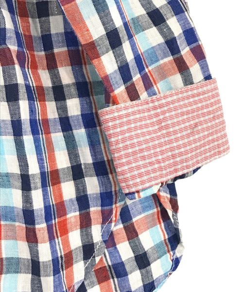 COMME des GARCONS JUNYA WATANABE MAN（コム デ ギャルソン ジュンヤ ワタナベ マン）COMME des GARCONS JUNYA WATANABE MAN (コム デ ギャルソン ジュンヤ ワタナベ マン) チェックシャツ ネイビー サイズ:SIZE　XSの古着・服飾アイテム