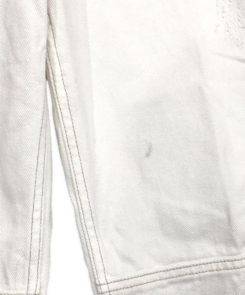 YENN（イエン）YENN (イエン) ハイライズタックワイドデニム ホワイト サイズ:SIZE 36の古着・服飾アイテム