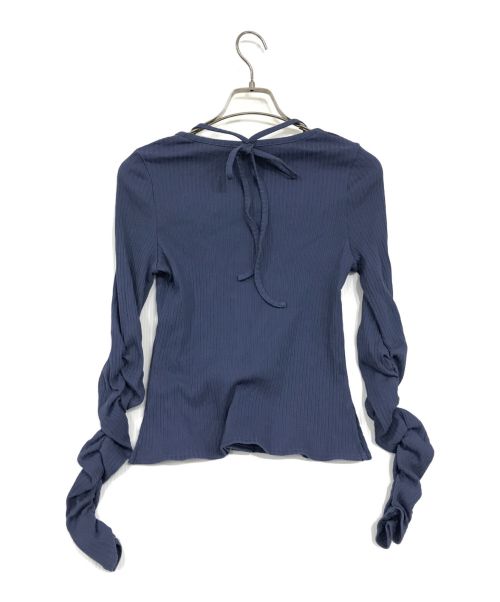 Adam et Rope（アダム エ ロペ）Adam et Rope (アダムエロペ) カットソーカーディガン ネイビー サイズ:Fの古着・服飾アイテム