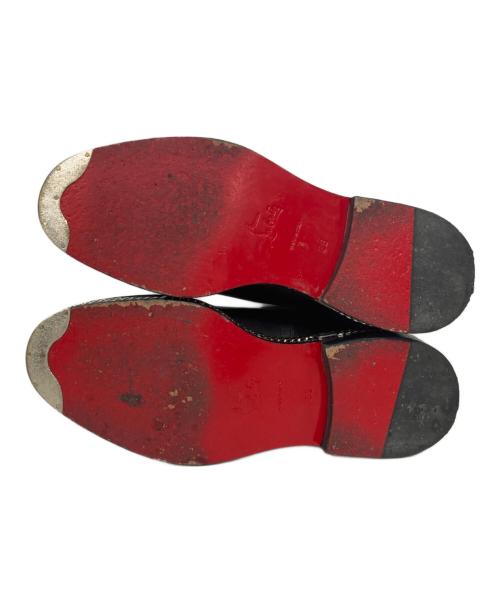 Christian Louboutin（クリスチャン・ルブタン）Christian Louboutin (クリスチャン・ルブタン) CHELSEA CHAIN FLAT CALF BROSSE ブラック サイズ:36の古着・服飾アイテム