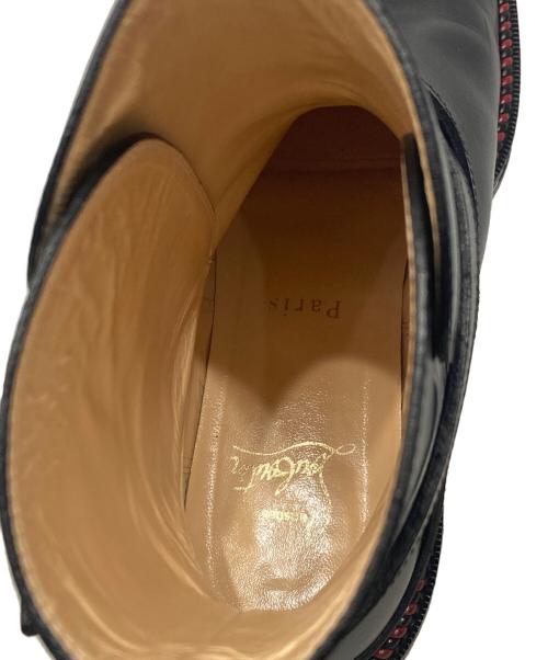 Christian Louboutin（クリスチャン・ルブタン）Christian Louboutin (クリスチャン・ルブタン) CHELSEA CHAIN FLAT CALF BROSSE ブラック サイズ:36の古着・服飾アイテム