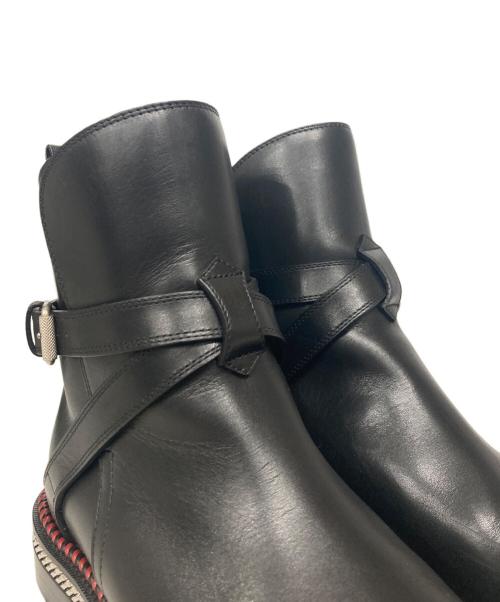 Christian Louboutin（クリスチャン・ルブタン）Christian Louboutin (クリスチャン・ルブタン) CHELSEA CHAIN FLAT CALF BROSSE ブラック サイズ:36の古着・服飾アイテム