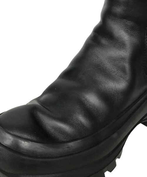 JIL SANDER（ジルサンダー）JIL SANDER (ジルサンダー) ANKLE BOOT チェルシーブーツ ブラック サイズ:36の古着・服飾アイテム