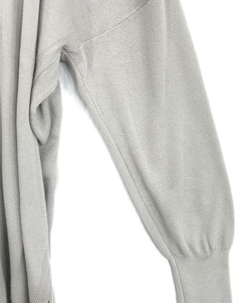 自由区（ジユウク）自由区 (ジユウク) コットンアセテート チュニック丈ニット グレー サイズ:Mの古着・服飾アイテム