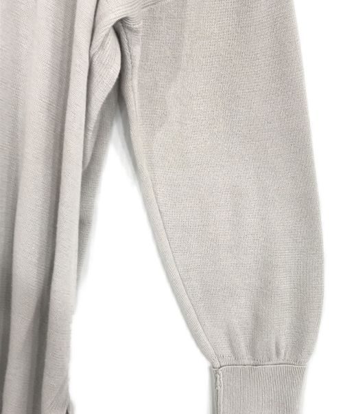 自由区（ジユウク）自由区 (ジユウク) コットンアセテート チュニック丈ニット グレー サイズ:Mの古着・服飾アイテム