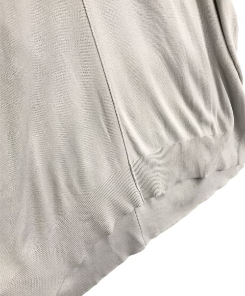 自由区（ジユウク）自由区 (ジユウク) コットンアセテート チュニック丈ニット グレー サイズ:Mの古着・服飾アイテム