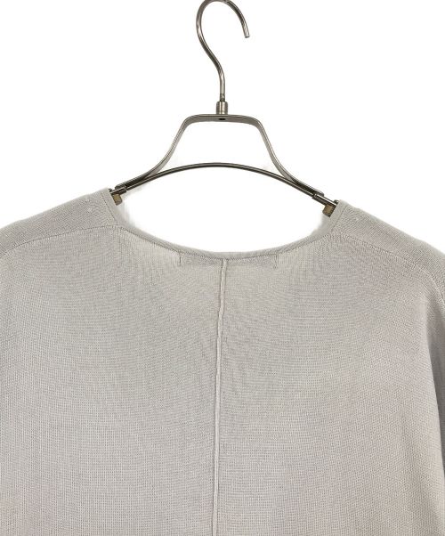 自由区（ジユウク）自由区 (ジユウク) コットンアセテート チュニック丈ニット グレー サイズ:Mの古着・服飾アイテム