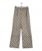 ROPEロペ）の古着「総柄リラックスパンツ」｜ブラウン×ベージュ