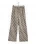 ROPE（ロペ）の古着「総柄リラックスパンツ」｜ブラウン×ベージュ