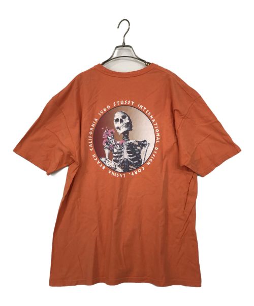 stussy（ステューシー）stussy (ステューシー) 半袖カットソー オレンジ サイズ:SIZE　XLの古着・服飾アイテム