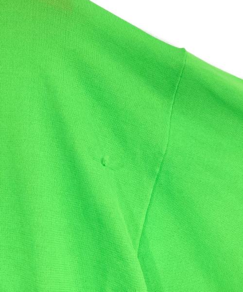 Gymphlex（ジムフレックス）Gymphlex (ジムフレックス) クルーネック半袖プルオーバーニット グリーン サイズ:Mの古着・服飾アイテム