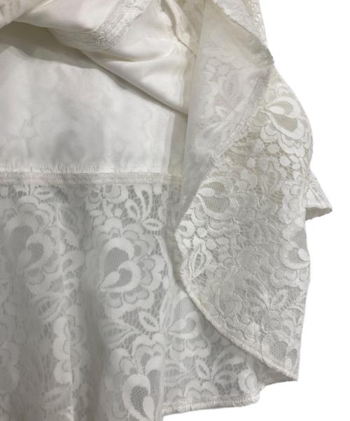 LANVIN COLLECTION（ランバンコレクション）LANVIN COLLECTION (ランバンコレクション) レーススカート ホワイト サイズ:Sの古着・服飾アイテム