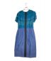 LANVIN COLLECTION (ランバンコレクション) ワンピース グリーン×ブルー サイズ:36：4000円