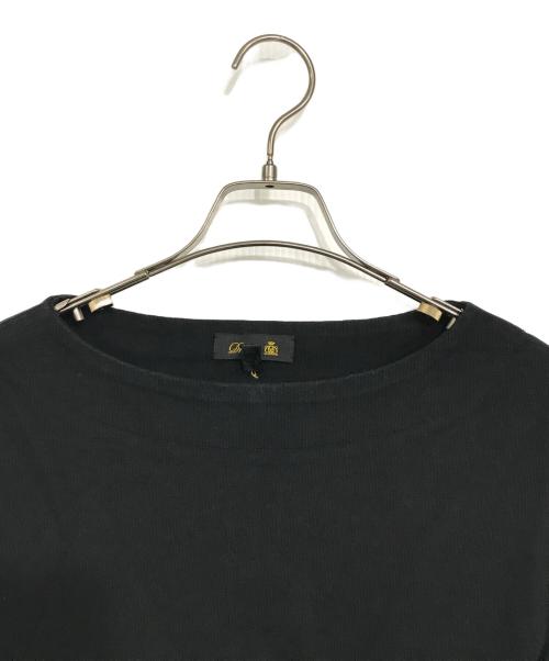 DRAWER（ドゥロワー）DRAWER (ドゥロワー) ペプラムカットソー ブラック サイズ:1の古着・服飾アイテム