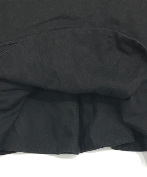 DRAWER（ドゥロワー）DRAWER (ドゥロワー) ペプラムカットソー ブラック サイズ:1の古着・服飾アイテム