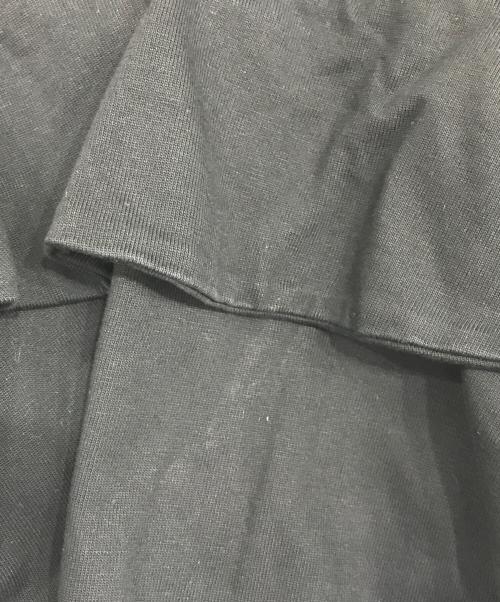 DRAWER（ドゥロワー）DRAWER (ドゥロワー) ペプラムカットソー ブラック サイズ:1の古着・服飾アイテム