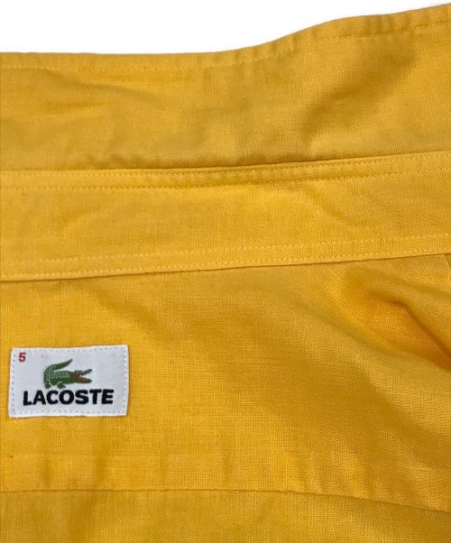 LACOSTE（ラコステ）LACOSTE (ラコステ) 半袖シャツ イエロー サイズ:5の古着・服飾アイテム