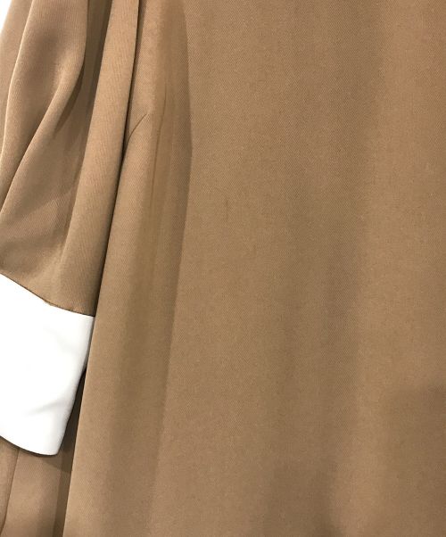 CELFORD（セルフォード）CELFORD (セルフォード) ボウタイAラインワンピース ブラウン サイズ:38の古着・服飾アイテム