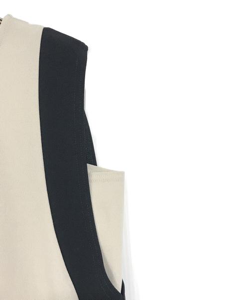 COLLAGE GALLARDAGALANTE（コラージュ ガリャルダガランテ）COLLAGE GALLARDAGALANTE (コラージュ ガリャルダガランテ) カットジョーゼットワンピース ベージュ サイズ:Fの古着・服飾アイテム