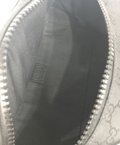 GUCCI（グッチ）GUCCI (グッチ) GG柄ウエストバッグ ブラックの古着・服飾アイテム