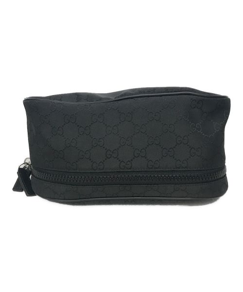GUCCI（グッチ）GUCCI (グッチ) GG柄ウエストバッグ ブラックの古着・服飾アイテム