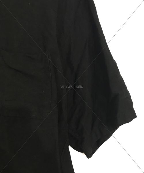 LAMOND（ラモンド）LAMOND (ラモンド) オープンカラーリネンシャツ ブラック サイズ:4の古着・服飾アイテム