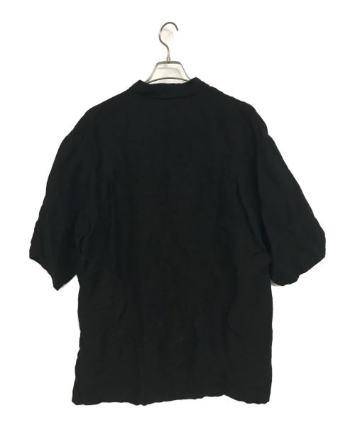 LAMOND（ラモンド）LAMOND (ラモンド) オープンカラーリネンシャツ ブラック サイズ:4の古着・服飾アイテム