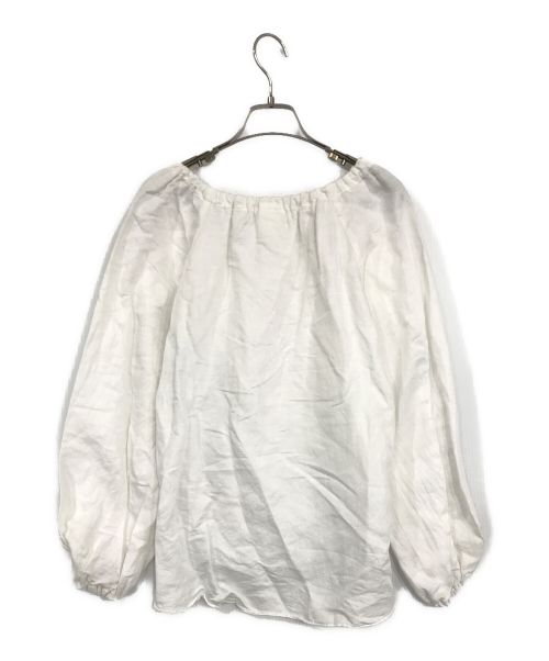 KALNA（カルナ）KALNA (カルナ) ギャザーオフショルダーブラウス ホワイトの古着・服飾アイテム